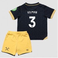 West Ham United Max Kilman #3 Tretí Detský futbalový dres 2025-26 Krátky Rukáv (+ trenírky)